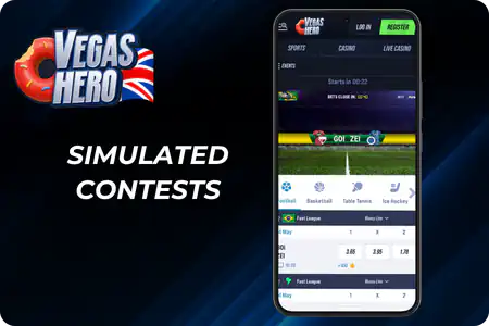 Vegas Hero Simulated Contests